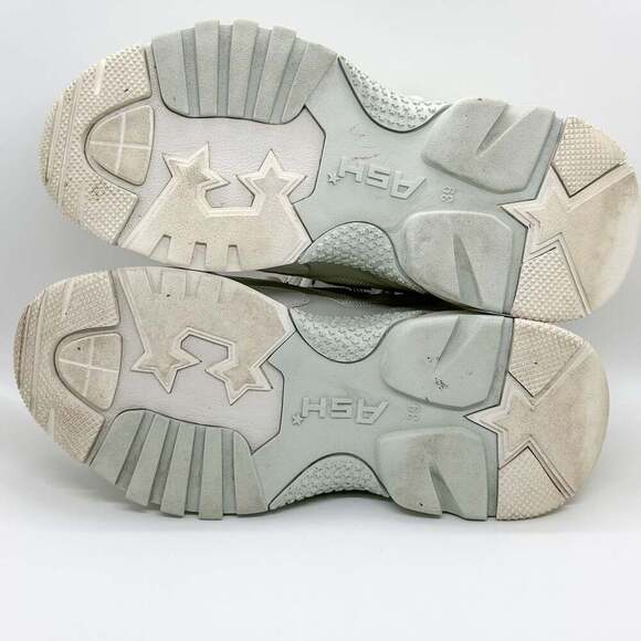 Ash Addict White Chunky Dad Sneakers Women’s Size 9 - Picture 8 of 11